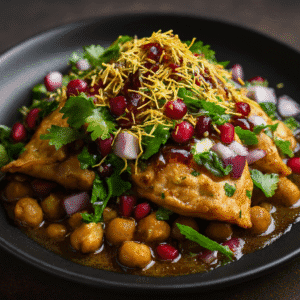 Somasa Chana Chaat